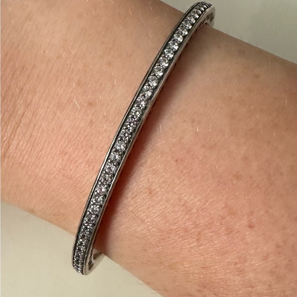 Pandora Tiffany Blue Bangle Bracelet - Picture 2 of 3